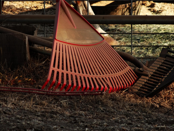 farm tools rake shovel equipment